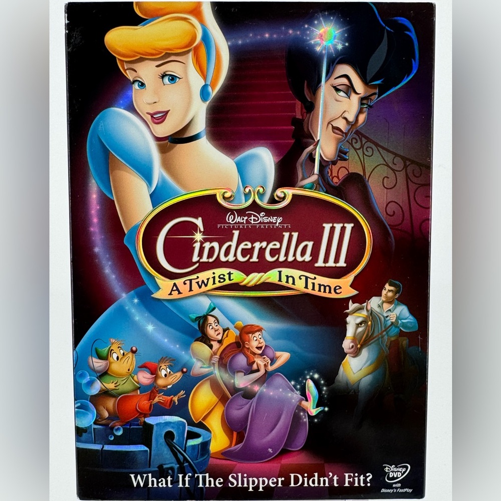 Cinderella III: A Twist in Time on DVD with Slipcover.